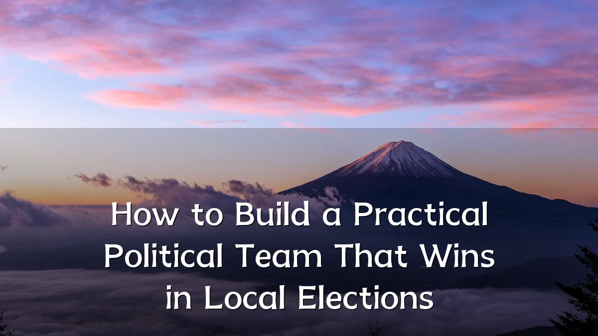 How to Build a Practical Political Team That Wins in Local Elections
