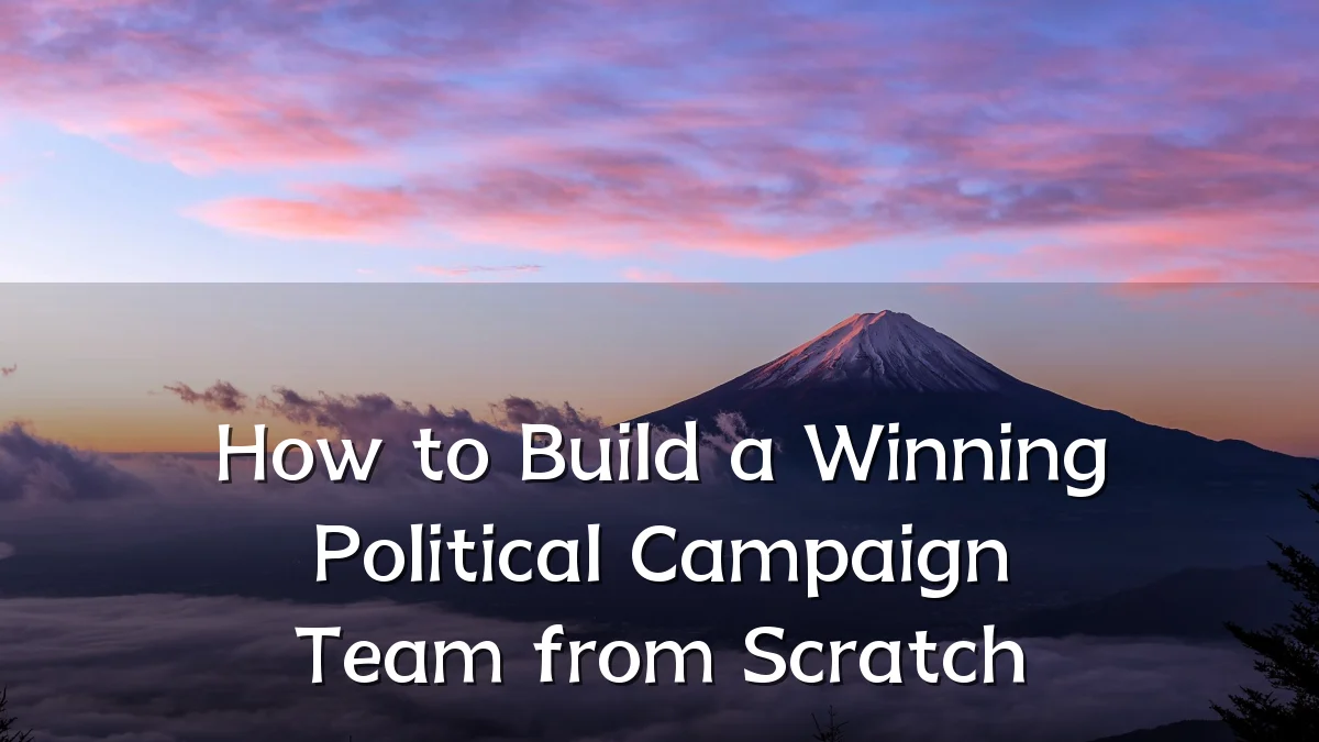 How to Build a Winning Political Campaign Team from Scratch