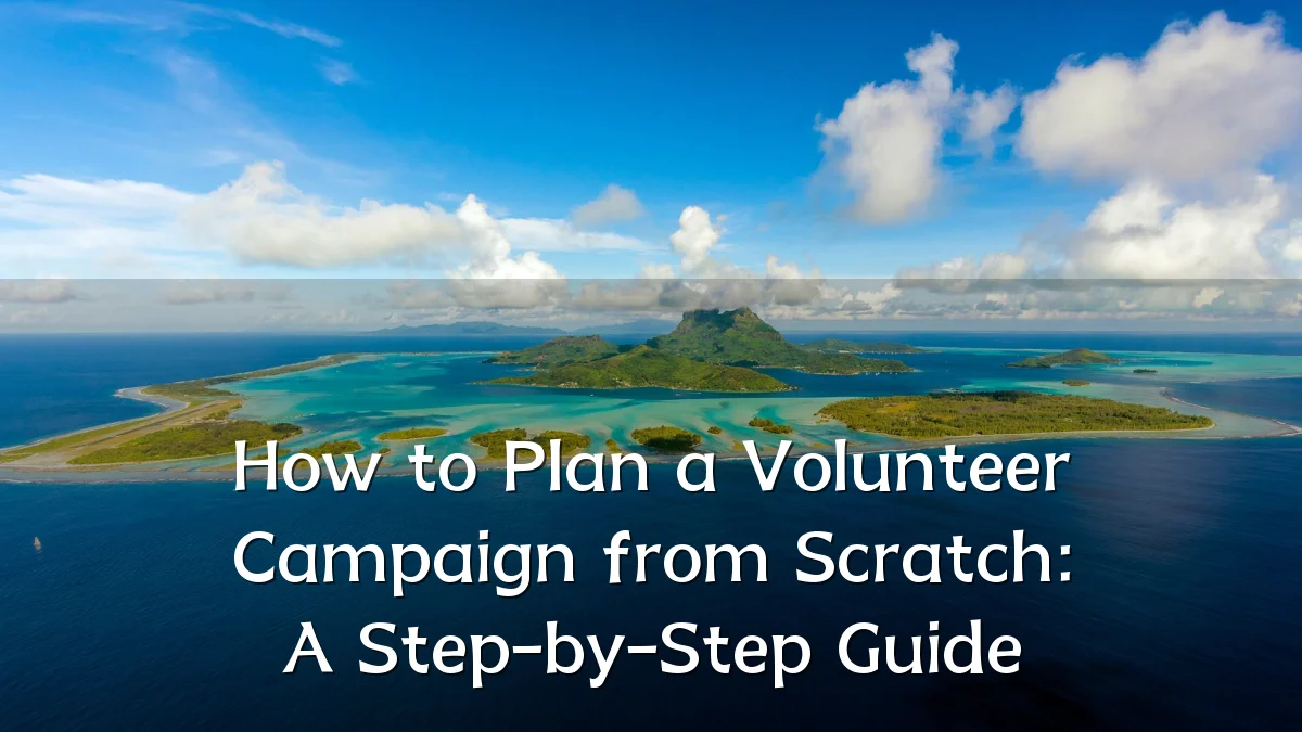 How to Plan a Volunteer Campaign from Scratch: A Step-by-Step Guide