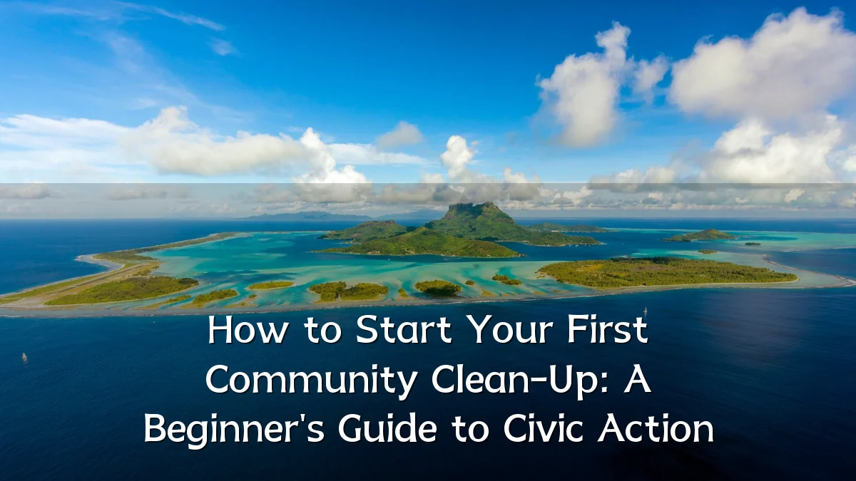 How to Start Your First Community Clean-Up: A Beginner's Guide to Civic Action