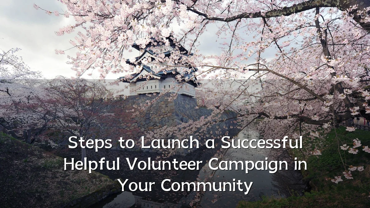 Steps to Launch a Successful Helpful Volunteer Campaign in Your Community