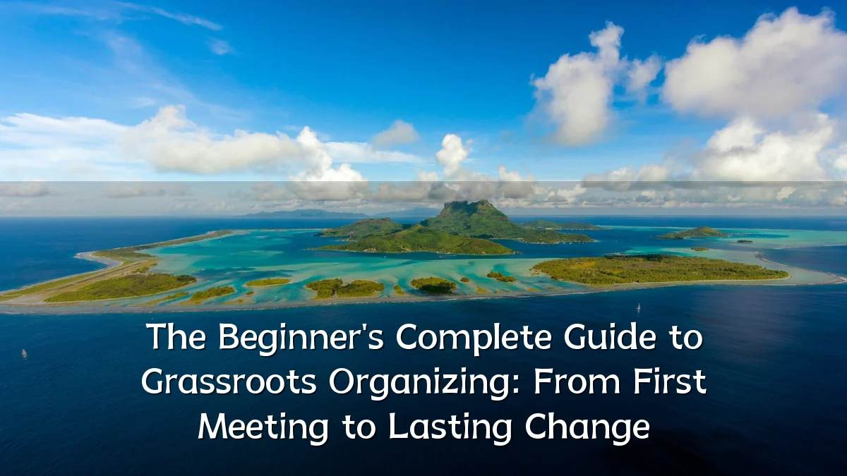 The Beginner's Complete Guide to Grassroots Organizing: From First Meeting to Lasting Change