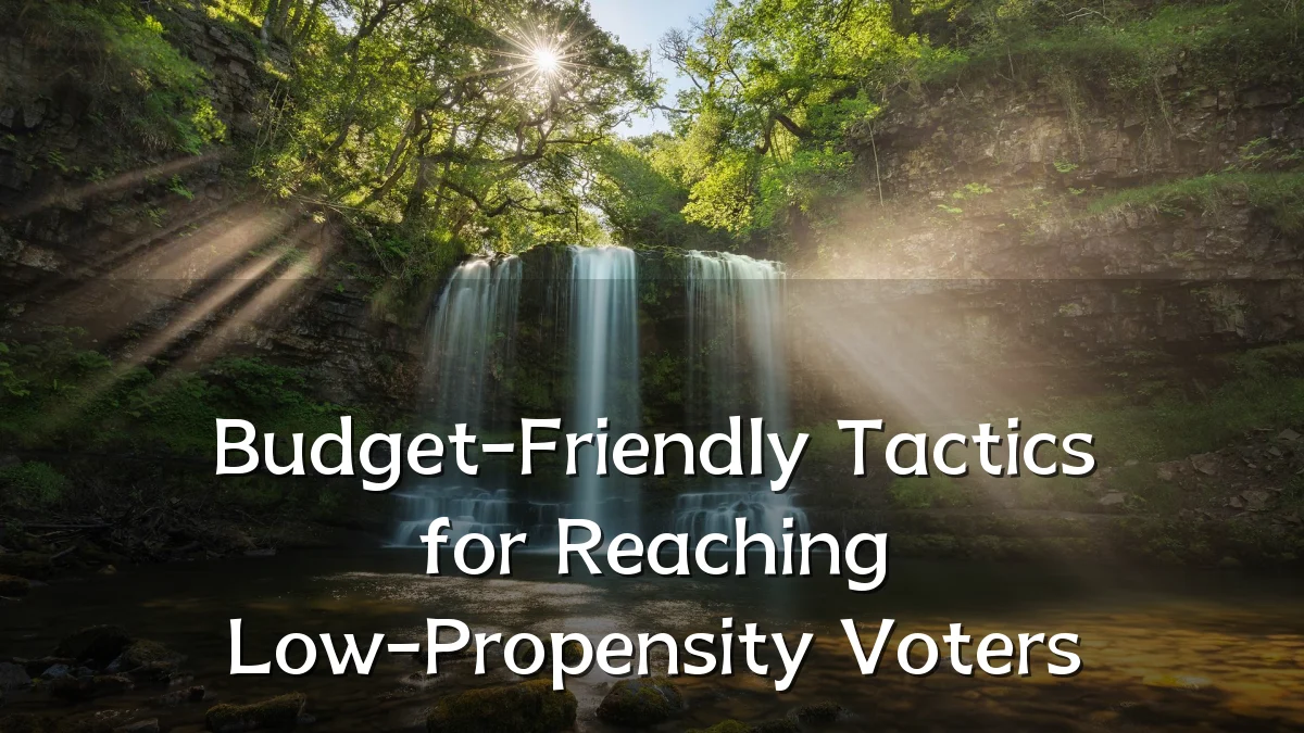 Budget-Friendly Tactics for Reaching Low-Propensity Voters