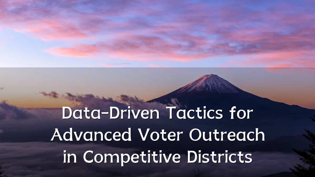 Data-Driven Tactics for Advanced Voter Outreach in Competitive Districts