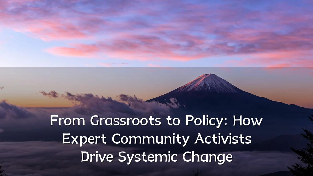 From Grassroots to Policy: How Expert Community Activists Drive Systemic Change