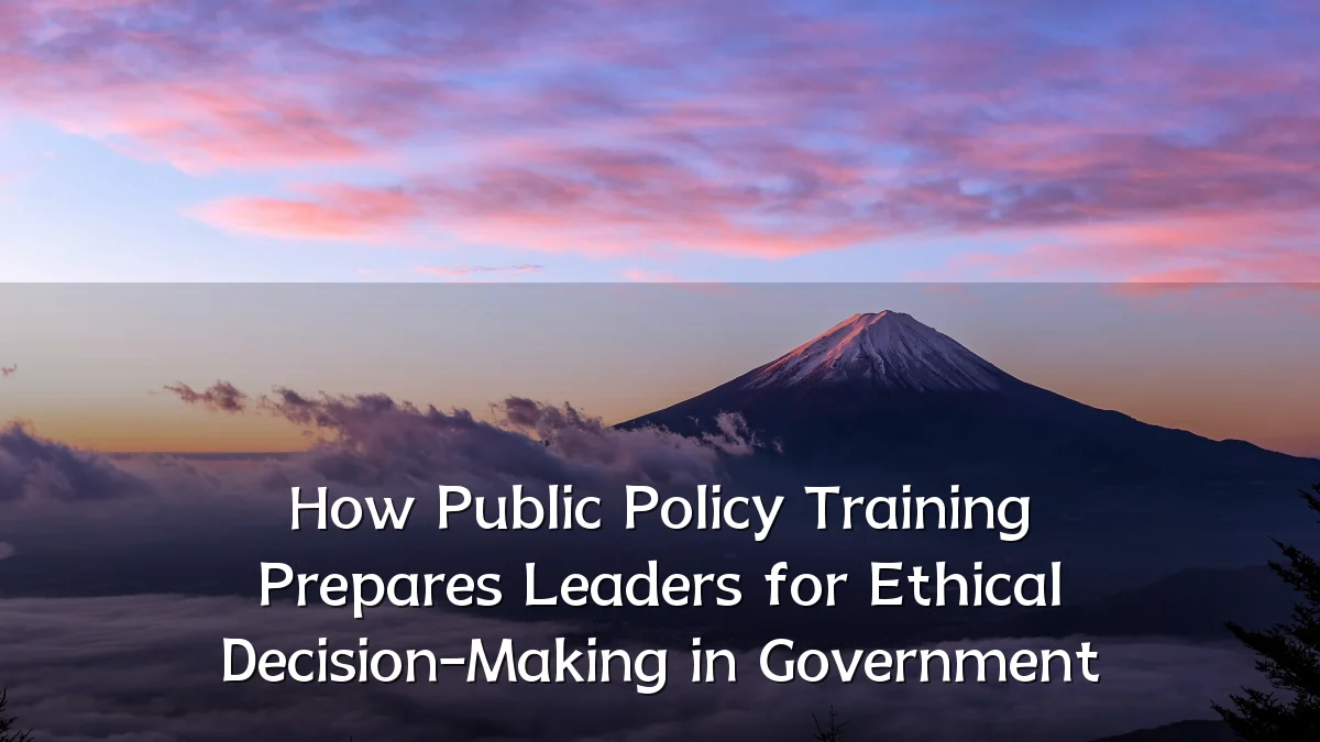 How Public Policy Training Prepares Leaders for Ethical Decision-Making in Government