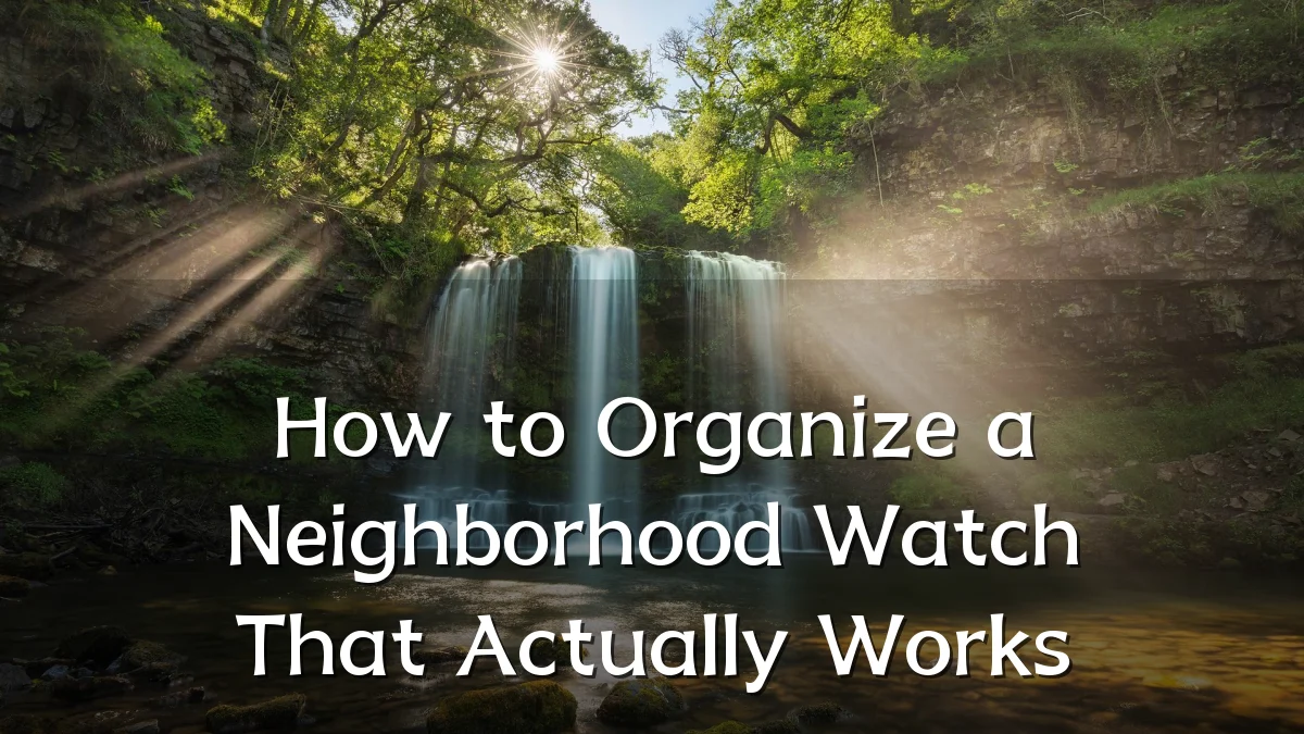 How to Organize a Neighborhood Watch That Actually Works