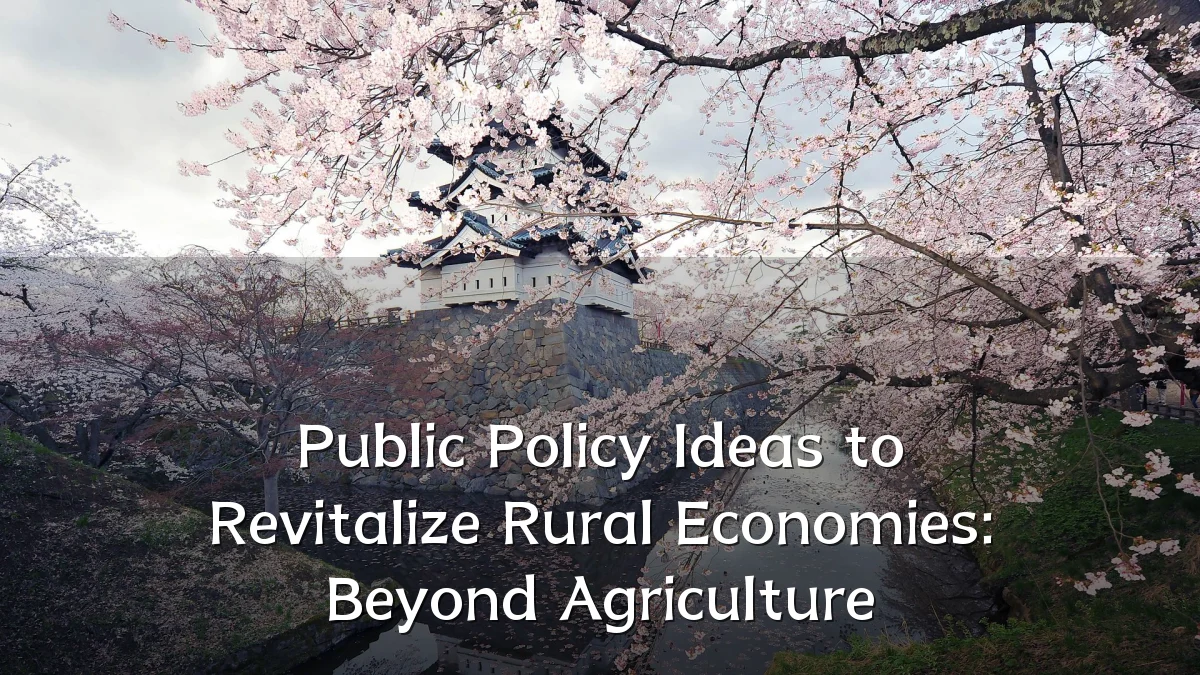 Public Policy Ideas to Revitalize Rural Economies: Beyond Agriculture